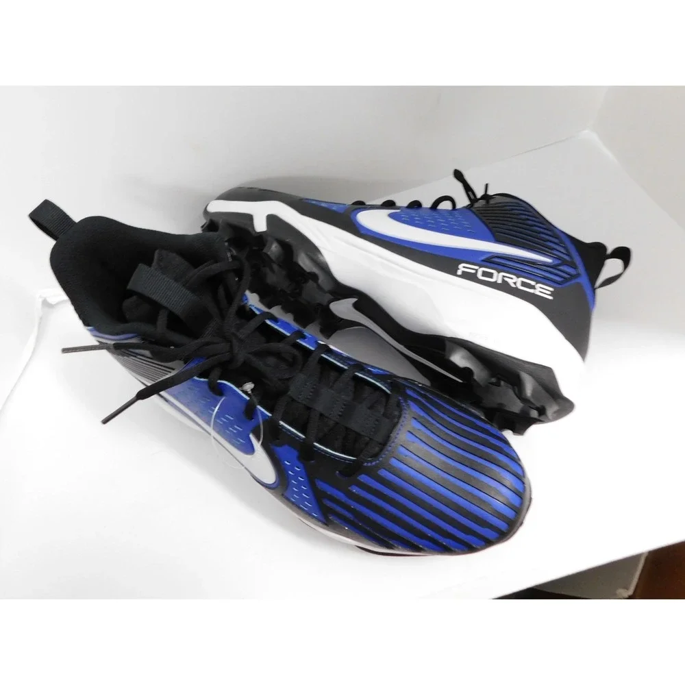 Nike Force Savage Pro 3 Shark Black Blue Football Cleats Mens Sz 15 FJ8163-001